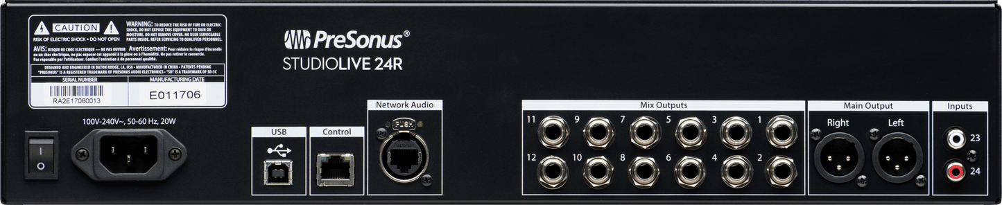StudioLive® 24R Digital Rack Mixer